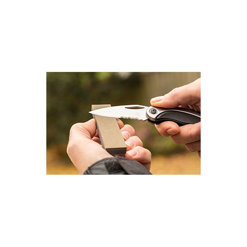 Smith’s 50921 4” Dual Grit Combination Sharpening Stone - Storage