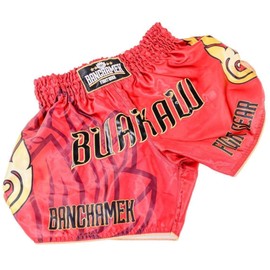 BUAKAW Muay Thai Boxing Shorts (US, Alpha, Large, Regular, Short, BSH1)