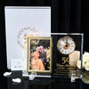 Dxaeuqr Dxaeqr 50th Wedding Anniversary Keepsake for Couples, Crystal Glass