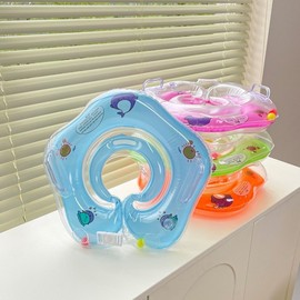 Newborn Baby Inflatable Swimming Neck Ring for Water Play (Free Size) Blue 20ea