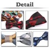 White Fang NC041 Men's Bow Tie, Plaid Pattern, Polyester, Formal,
