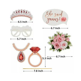 23 Pcs Team Bride to Be Photo Booth Prop Selfie Set