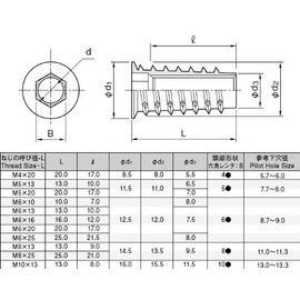 Murakoshi ムラコシ Onime D [M6×10] ≪5 pieces per pack≫