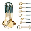 Gold Kitchen Utensils,7pieces Gold Cooking Utensils Set,Kitchen Tools Set With