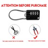 RESET-200 (1 Pack) 4 Digit Combination Lock and Padlock with