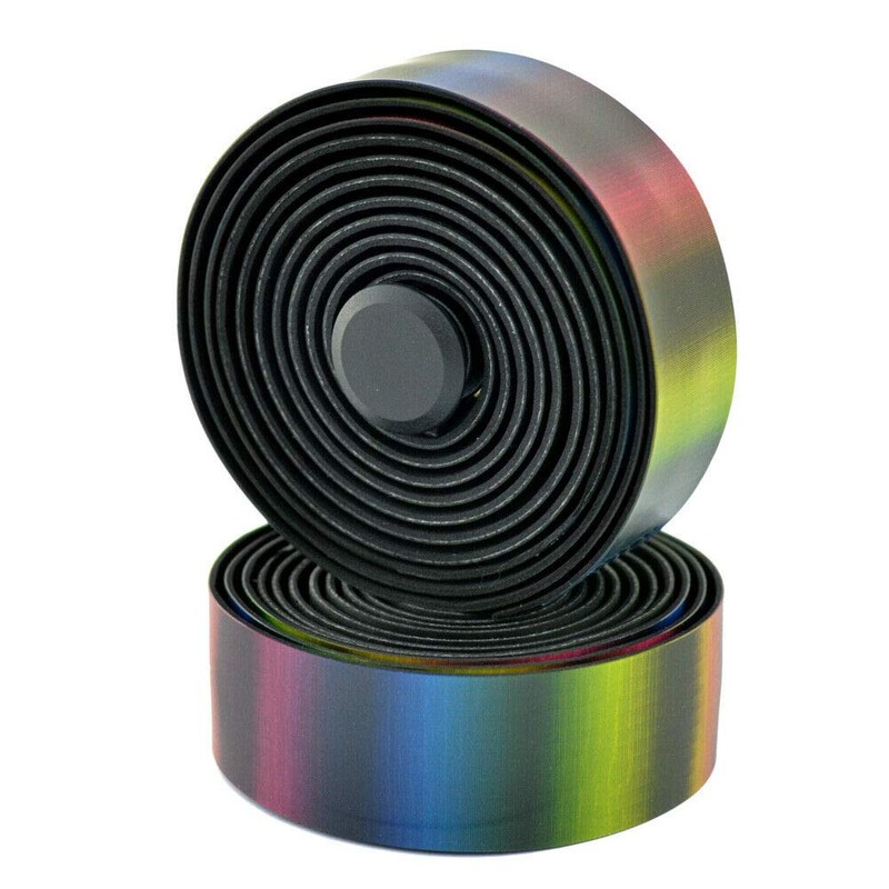 VELO VLT-3114 TPU Handlebar Tape Rainbow/Black, VL2165