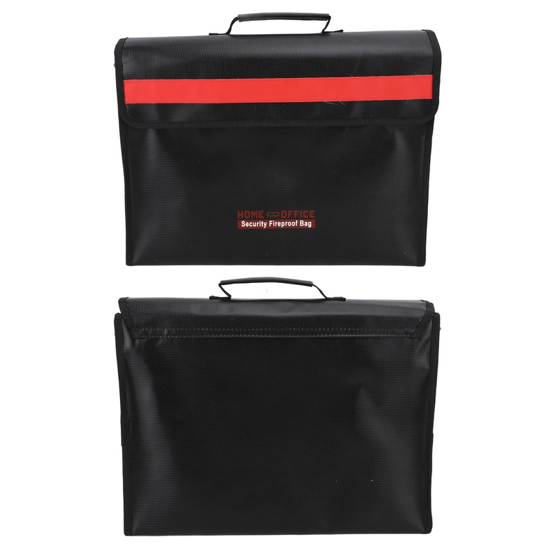Fireproof Document Bag Large Capacity Waterproof Safe File Storage Organizer