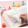 Tofficu 1 Set Bear Highlighter Bear Pens Pastel Highlighters Kawaii