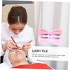 BIUDECO Elegant Butterfly Lash Tray Acrylic Eyelash Bench Lash Grafting