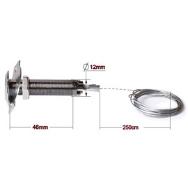 Notentriegelung von außen für Tor Antrieb Garagentor Schwingtor Sektionaltor, Entriegelung Aussen, von aussen Garagentorantrieb Tore mit 2,5m Seillänge