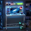 Elephance Small Gaming Desk with Pegboard, 39 Inch Computer Desk