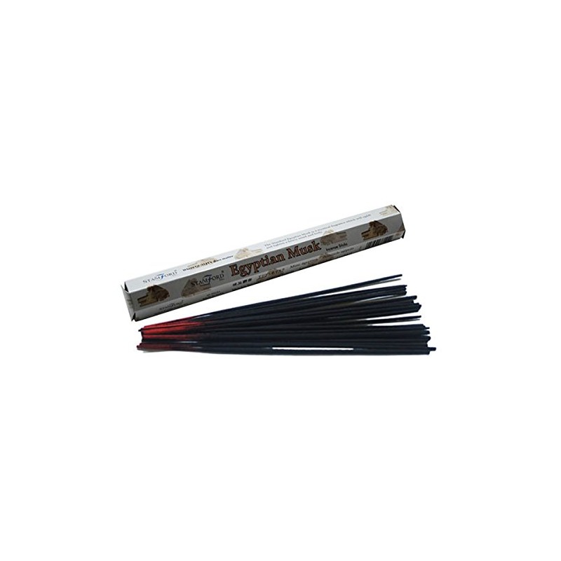 STAMFORD INC. 37144 Egyptian Musk Incense Sticks, 20 Sticks x