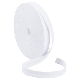 BENECREAT 27.34 Yards Cotton Double Fold Bias Tape, 1/2 Inch White Bias Binding Tape Seam Binding Tape for Sewing Seaming Hemming Piping Quilting Projects