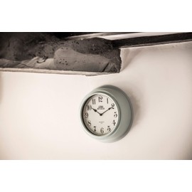 Kitchen Craft 25.5 cm Living Nostalgia Indoor Wall Clock, French Grey