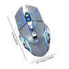 Thunder Wolf Q13 Charging Mute Wireless Mouse Gaming Business Luminous