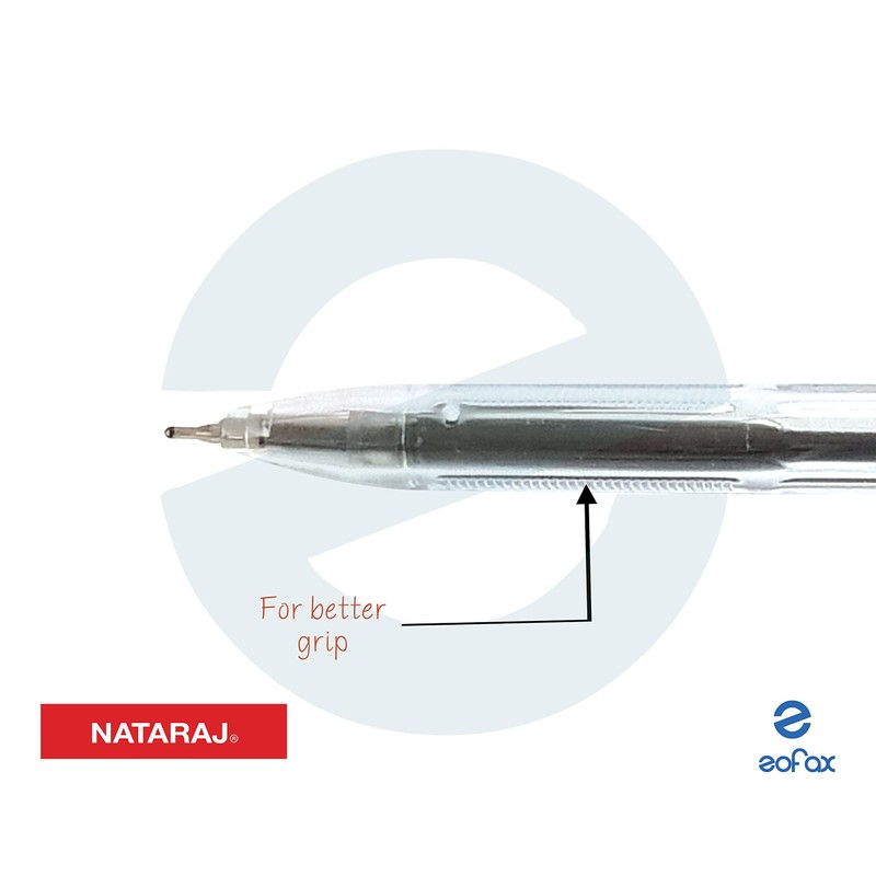 NATARAJ Gelix Gel Pens (10 x 0.7mm BLACK Gel Pens