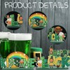 ALIBBON 3 Pieces Happy St. Patrick's Day Wooden Table Centerpiece