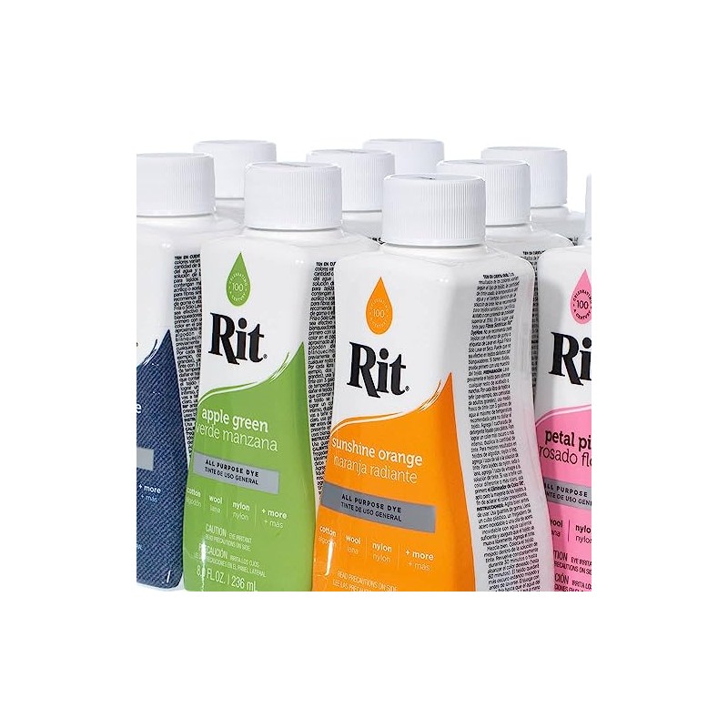 Rit Dye - Tinte líquido de tela para manualidades, ropa