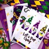FuWeave FuWeave 6 Pcs Mardi Gras Kitchen Dish Towels Carnival