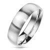 Bungsa Mens Classic Matt Silver Ring 8mm Wide 316L Stainless