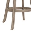 Hillsdale, Laymon Wood Bar Height Swivel Stool, Gray Brown