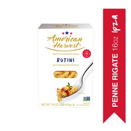 AMERICAN HARVEST, Rotini, Pasta, Made in America with Premium Durum Wheat, Enriched Macaroni with Vitamins, 16 oz, 12 pack