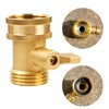 LIULO TOOL Brass Garden Hose Shut-Off Valve, 2 Pack 3/4