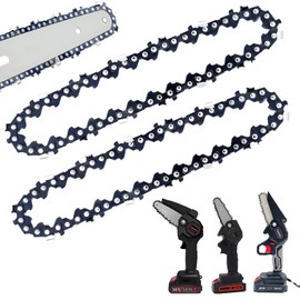 [2 Pieces] GTA 26 4 Inch Mini Chainsaw Chain for Stihl GTA 26 Replace Blade Pruner Mini Chainsaw Hand Held 4" Replacement Chains for Cordless Electric Portable Mini Chainsaw for Wood Branch Cutting