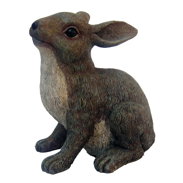 Sister Rabbit Brown Rabbit Family by Michael Carr Designs - Outdoor Rabbit Figurine for gardens, patios and lawns (511012GY)