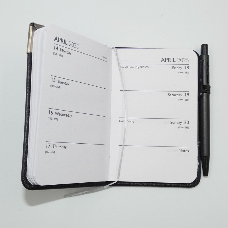 Sixstore 2025 Week to View A7 Mini Pocket Diary Soft