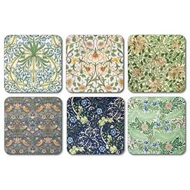 William Morris Mixed Patterns Coasters - Set of 6