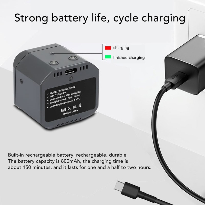 Drone Night Light Plastic Rechargeable Drone Night Searchlight for MAVIC