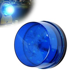 Watris Veiyi DC9-12V Blue Light Car, LED Warning Light, Strobe Light, Siren Without Sound, Blue Light Lamp for Safety Warning