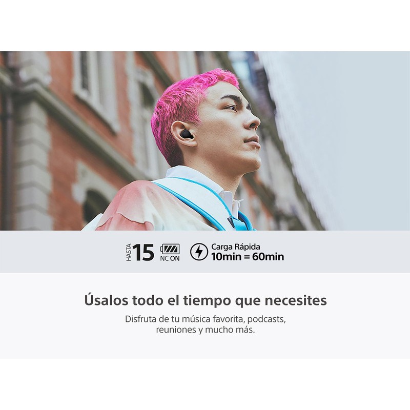 Sony Earbuds WF-C700N con Noise Canceling, Negro (Versión Nacional)