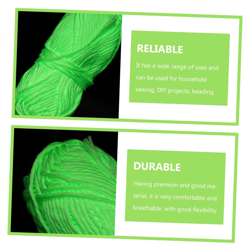 Hohopeti Funny Crochet Yarn 50g Roll Luminous Yarn Hand Knitted