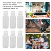 6pcs Camping Spice Containers Mini Portable Transparent Spice Jar Kit