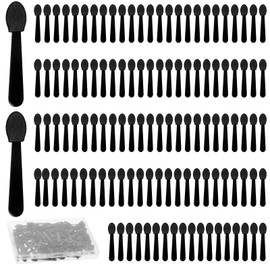 WJIAAA 120PCS Disposable Eye Shadow Sponge Applicators, Dual Sides Eye Shadow Brushes Mini Portable Travel Applicator Sticks Multipurpose for Makeup Nail Art