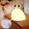 Kabvu Cute Slug Night Light,LED Squishy Silicone Animal Lamp,3 Level