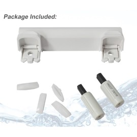 Toilet Seat Hinge Kit Fit for Kohler, Elongated Toilet Seat Hinges Replacement and Bumper Service Kit Compatible with Kohler 1150464-0