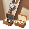 Oirlv Wooden Watch Case Double Watch Organiser Box for Birthday