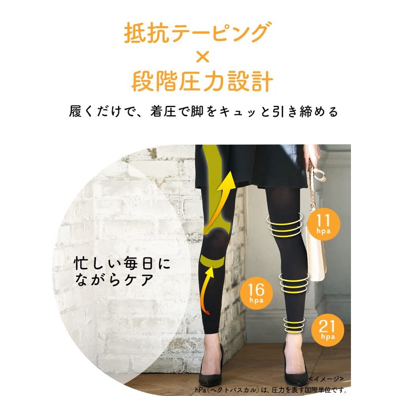 Compression Leggings MediQtto Anytime Exercise Everyday Fitness L-LL