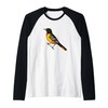 Baltimore Oriole (Icterus galbula) Bird Lover Gift Raglan Baseball Tee