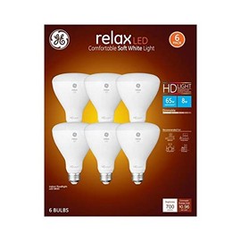 GE Relax 65-Watt EQ LED Br30 Soft White Dimmable Flood Light Bulb (6-Pack)