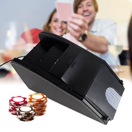 HinLIaDa Automatic Card Shuffler for 1 or 2 Decks of Cards, 110V Professional Shuffle Deal Machine Electric Auto Card Shuffler Casino Card Dealing Dispenser Machine Great for Home Party Use