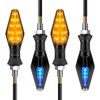 Paq 4 Pz De Direccionales Led Para Moto Doble Funciónn