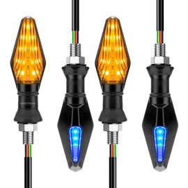 Paq 4 Pz De Direccionales Led Para Moto Doble Funciónn Luz Direccional y Luz Diurna