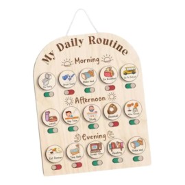 Daily Routine Chart For Kids Schedule Board Easy To Read