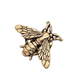 COLORFUL BLING Bees brooch small bee vintage cute animal brooch pins for men women - Gold