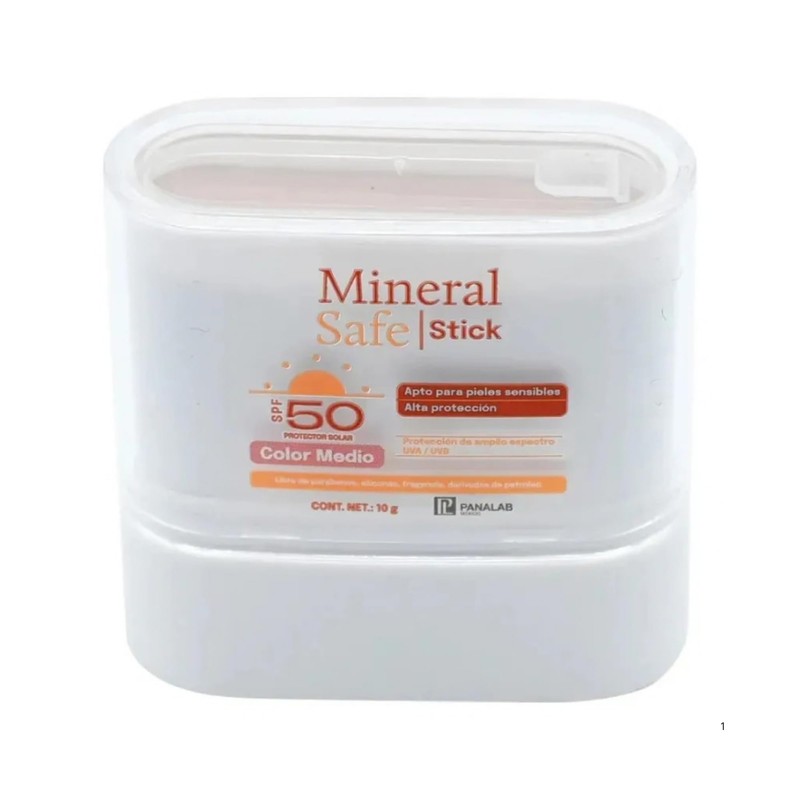 Panalab Mineral Safe Stick FPS 50+ con Color Medio 10