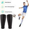 TOBWOLF 2 Pairs Soccer Shin Guard Socks, L Size, Breathable